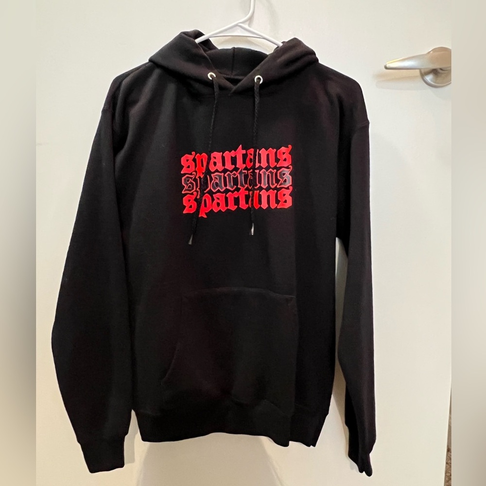 Black Spartans Hoodie Hanes Ecosmart